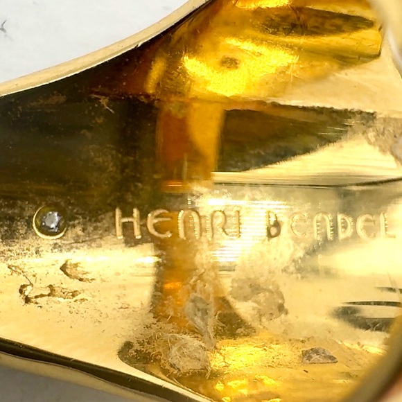 Henri Bendel Tribal Dark Grey Rocks and Gold Ring Size 5.75 - Picture 5 of 10